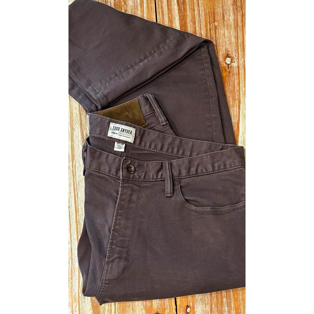Todd Snyder Men’s 31 x 30 Gray Denim Jeans Dark Wash Straight Fit 5 Pocket